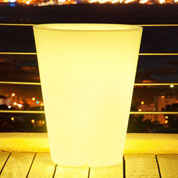 Vaso Redondo Luminoso Multicor -  30 x A.40 cm